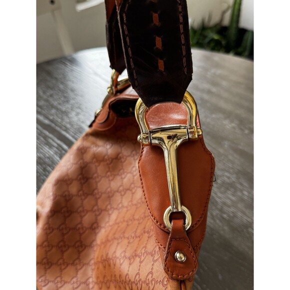 Gucci Gg Pattern Guccisima Calf Terracotta Color Well Loved No Tariffs!!! - Picture 9 of 10